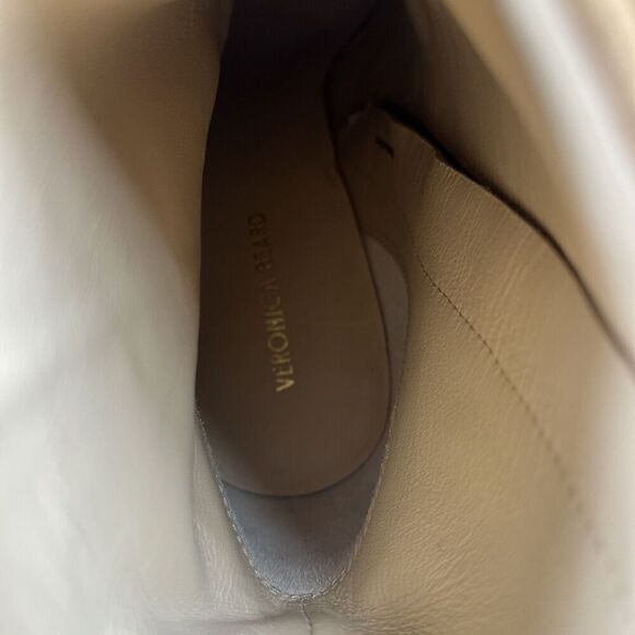 VERONICA BEARD Womens Sz 7.5 Brown Platform Padded Dali Stiletto Zip-Up Suede - Picture 7 of 10